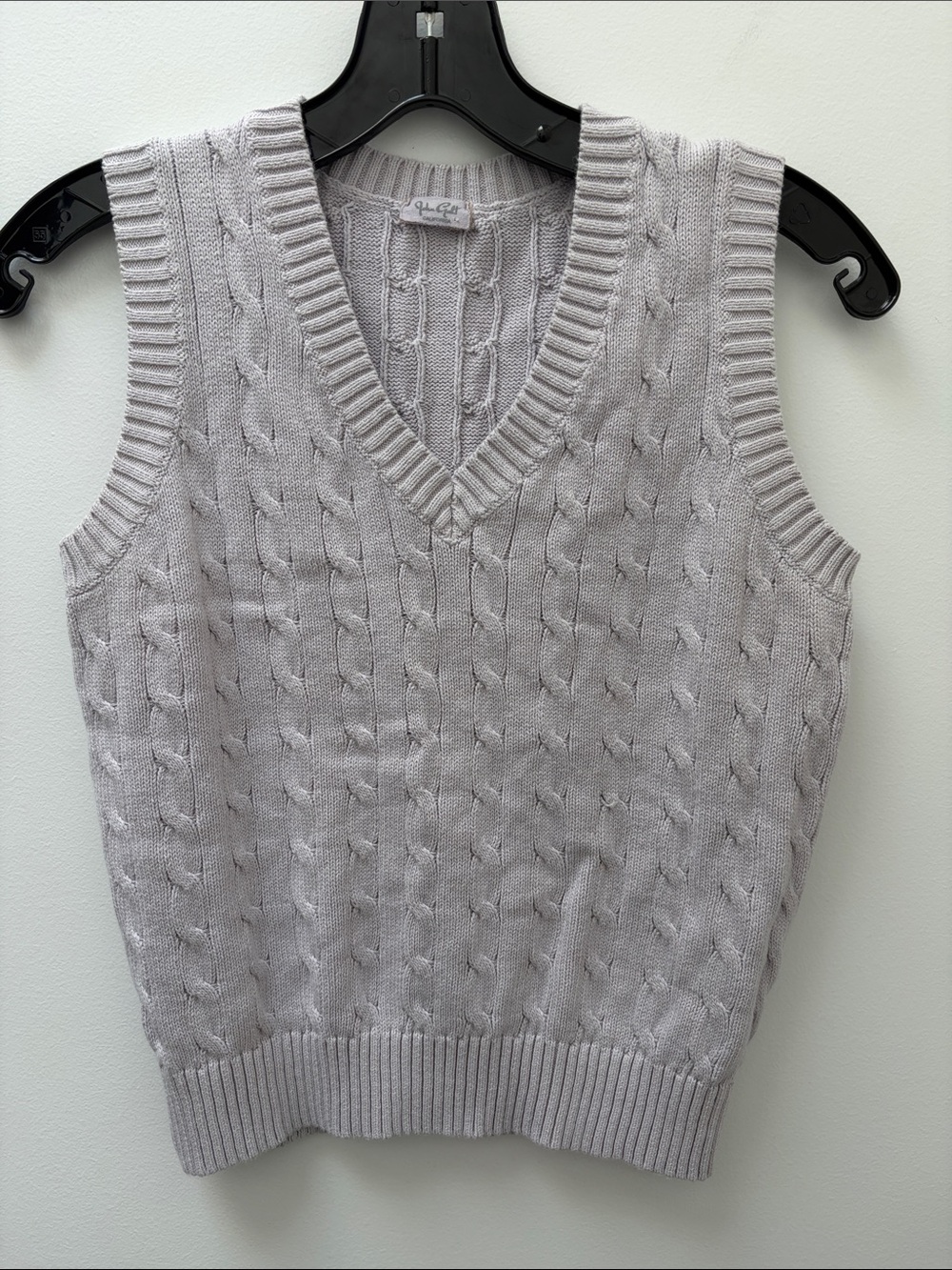 Brandy Melville 100% Cotton Cable Sweater Vest Lilac